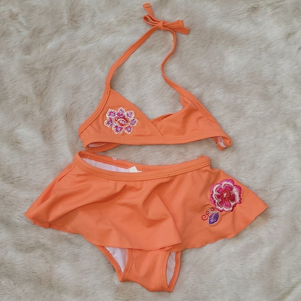 JANIE AND JACK 2-PIECE ORANGE SWIMSUIT, SIZE 18-24 - NEW!